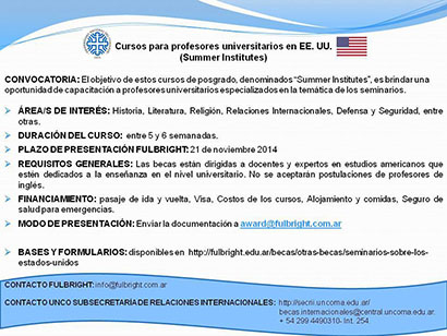 OPORTUNIDAD DE BECA FULBRIGHT